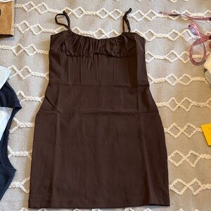 Dollskillz Tic Toc Brown Sleeveless Dress